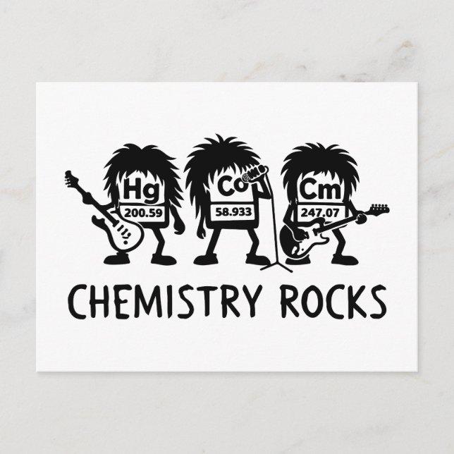 Postal Chemistry Rocks Science Rock Band (Anverso)