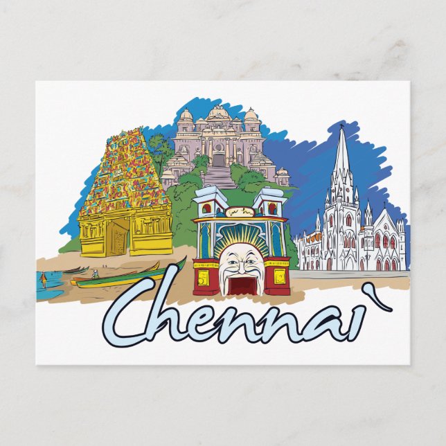 Postal Chennai (India) (Anverso)