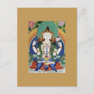 Postal Chenrezig Bodhisattva de la Compasión