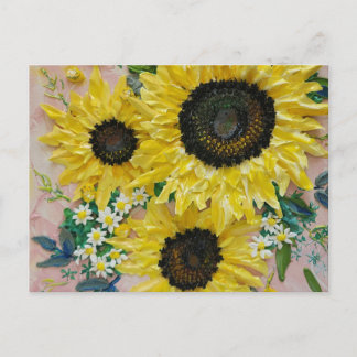 Postal Cheong Sunflower Postcard