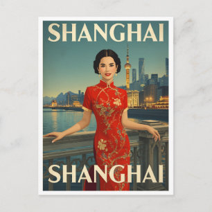 Postal Cheongsam de Shanghái