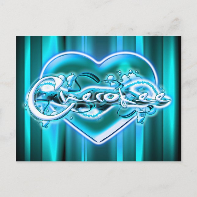 Postal Cherokee (Anverso)