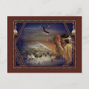 Postal Cherokee Blessing Nativo Estadounidense de Postcar