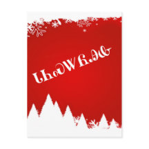 Postal cherokee de las Felices Navidad