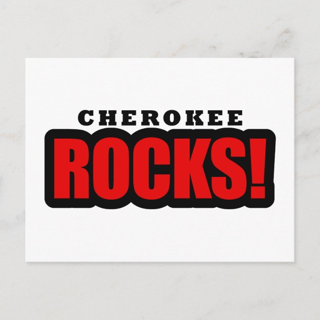 Postal Cherokee, diseño de la ciudad de Alabama (Anverso)