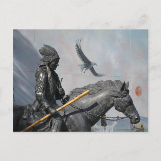 Postal Cherokee & Eagle (Anverso)