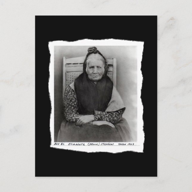 Postal Cherokee nativo americano (Anverso)