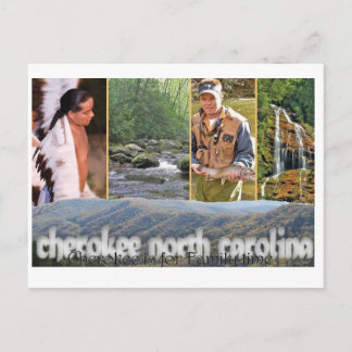 Postal Cherokee NC PostCard