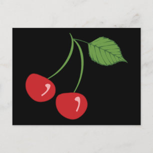 Postal Cherries Retro