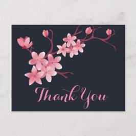 Postal Cherry Blossom Gracias