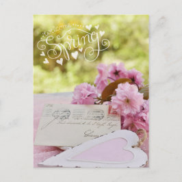 Postal Cherry Blossom Loveletter Spring Textos