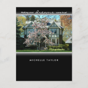 Postal Cherry Blossom Tree Casa Inmobiliaria Postcard 2