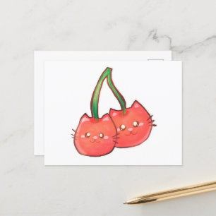 Postal Cherry Fruit Cats