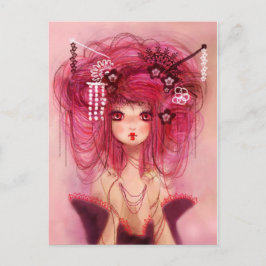 Postal Cherry geisha