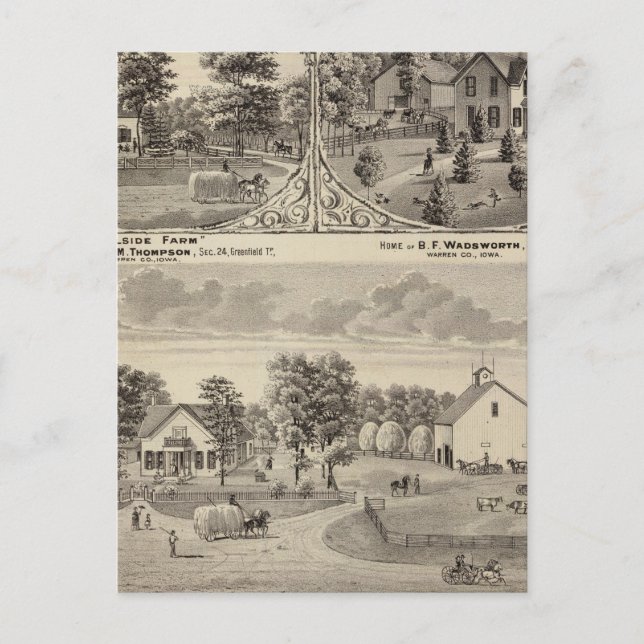 Postal Cherry Grove, Hillside Farm (Anverso)