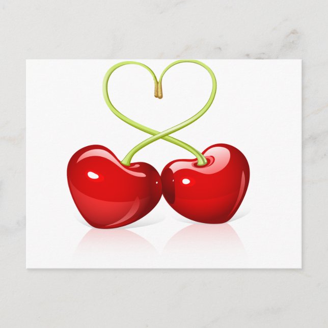 Postal Cherry Heart (Anverso)