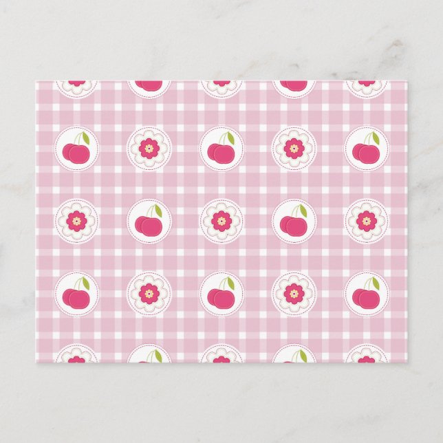 Postal Cherry Picnic Postcard (Anverso)