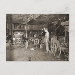 Postal Cherry St. Garage alrededor de 1925
