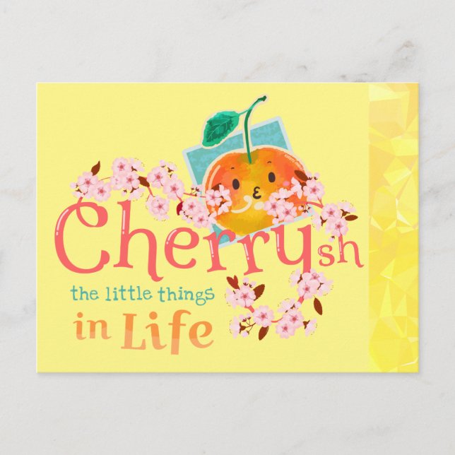 Postal Cherrysh las pequeñas cosas en la vida - Punny Gar (Anverso)