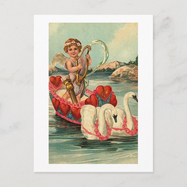 Postal Cherub con Swan Bote (Anverso)
