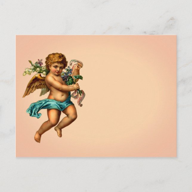 Postal Cherub victoriano (Anverso)