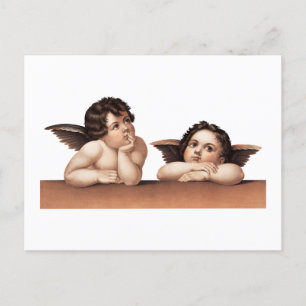 Postal Cherubs después de Raphael (1890).
