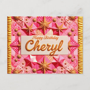 POSTAL CHERYL~ FELIZ CUMPLEAÑOS ~ 