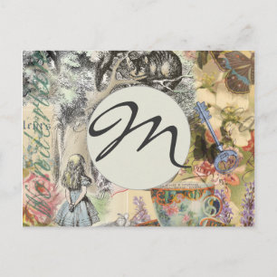 Postal Cheshire Cat Alice Wonderland Classic