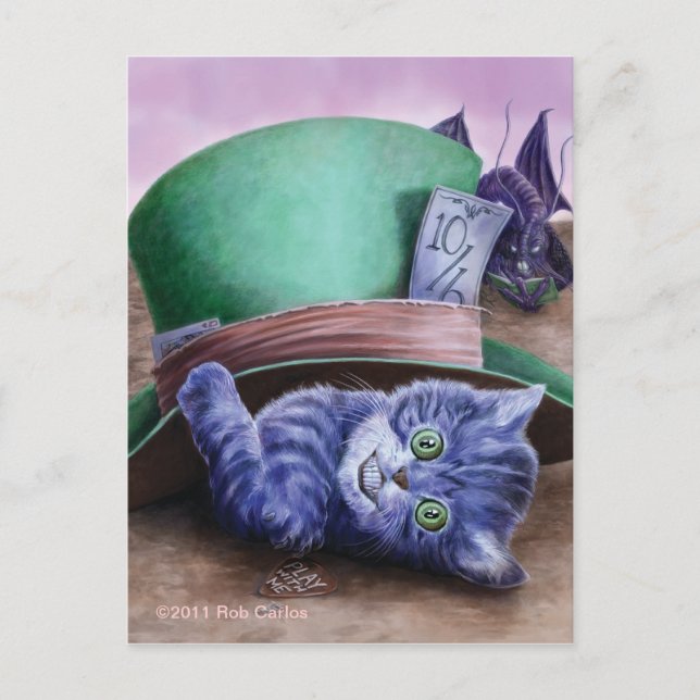 Postal Cheshire Kitten Postcard (Anverso)