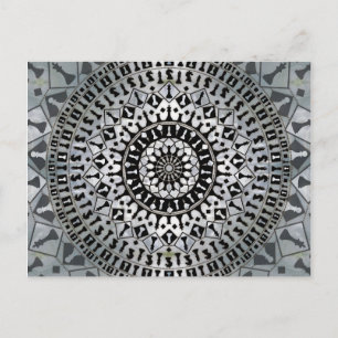 Postal Chess Pieces Mandala