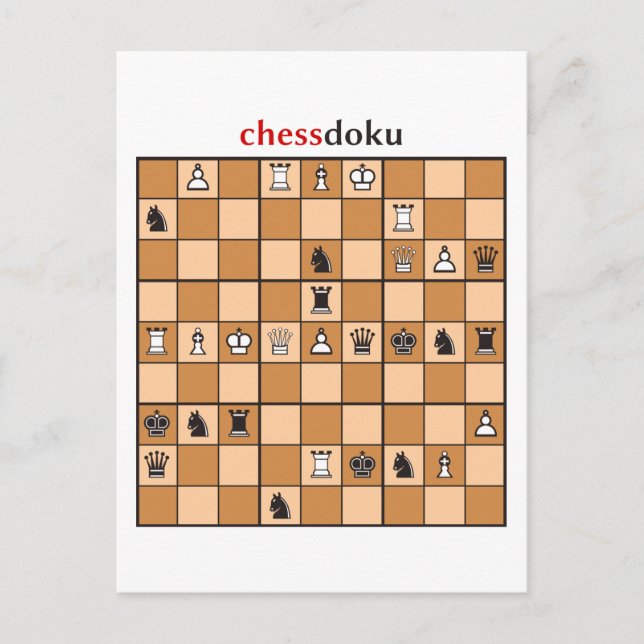 Postal chessdoku (Anverso)