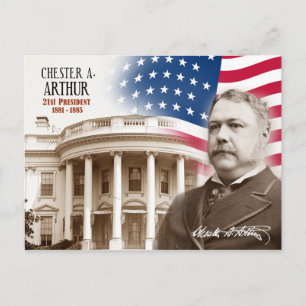 Postal Chester A. Arthur - 21° Presidente de los Estados 