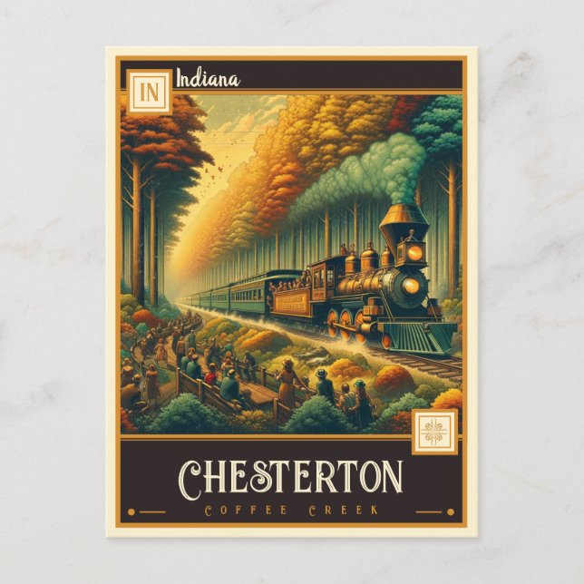 Postal Chesterton, Indiana | Vintage (Anverso)