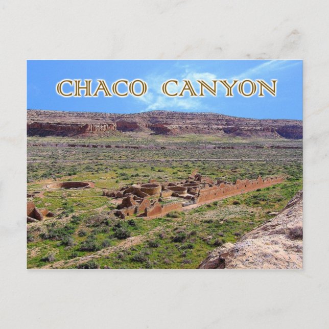 Postal Chetro Ketl en el Cañón del Chaco, Nuevo México (Anverso)
