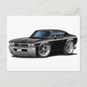 Postal Chevelle Black Car 1968