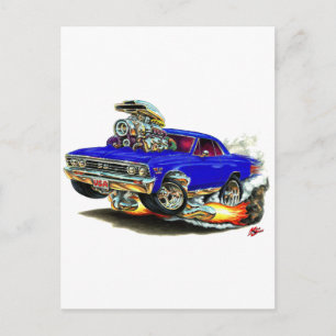 Postal Chevelle Blue Car 1967