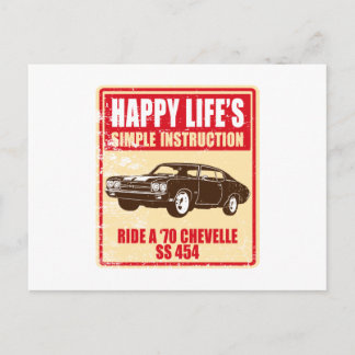 Postal Chevelle Chevelle SS 454 de 1970