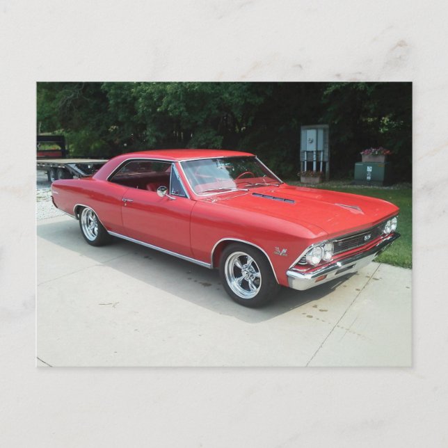 Postal Chevelle Chevy de 66' (Anverso)