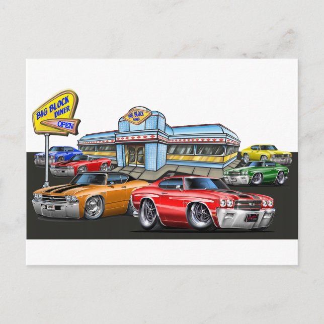 Postal Chevelle Diner 1970 (Anverso)