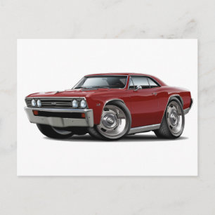 Postal Chevelle Maroon Car 1967