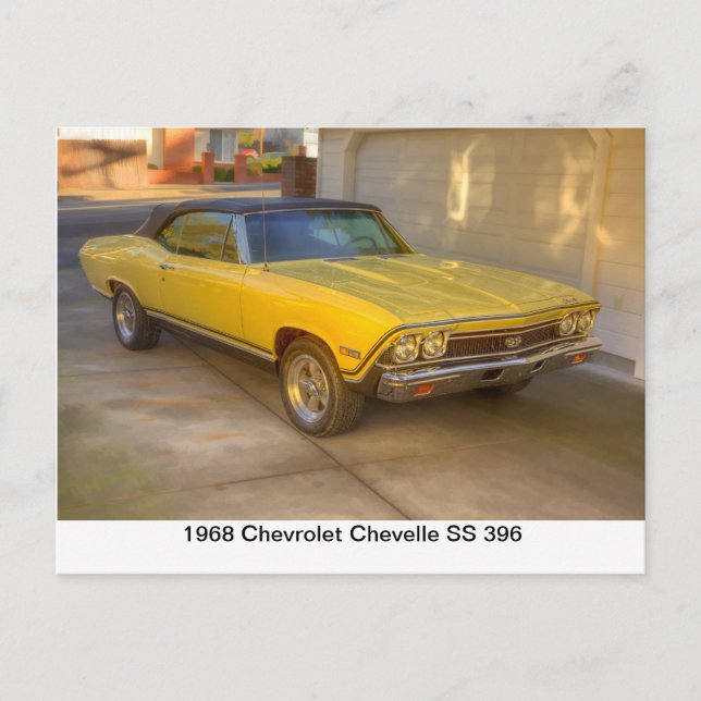 POSTAL CHEVELLE SS 396 DE 1968 (Anverso)