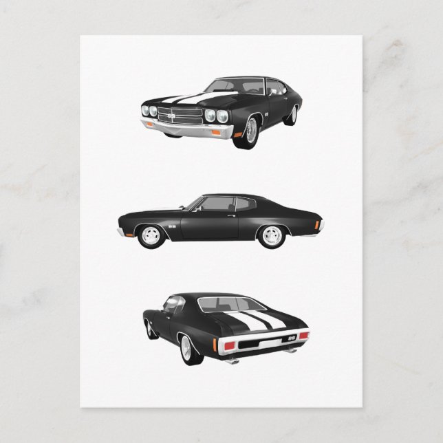 Postal Chevelle SS de 1970: (Anverso)