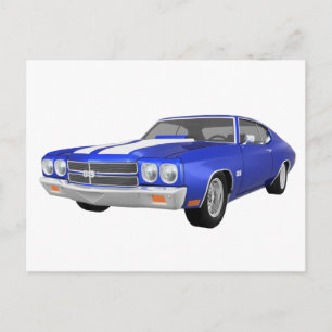 Postal Chevelle SS de 1970: Fin azul: