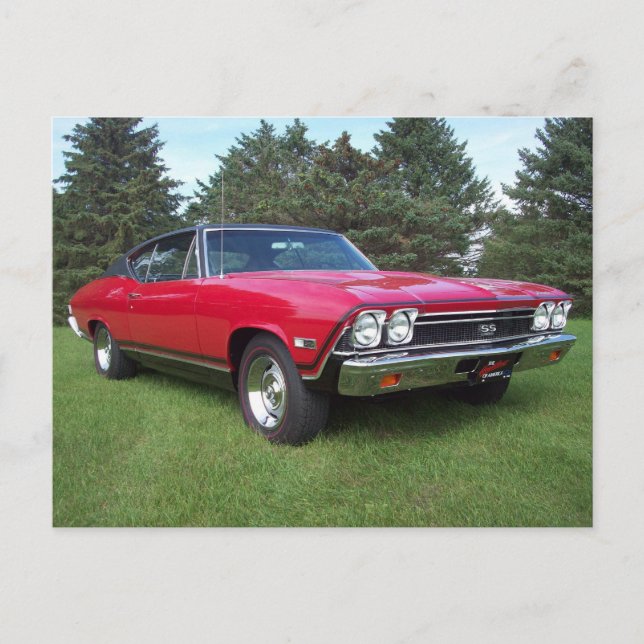 Postal Chevelle SS de 68' (Anverso)