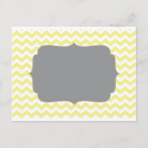 Postal Cheveron amarillo vintage