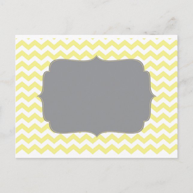 Postal Cheveron amarillo vintage (Anverso)