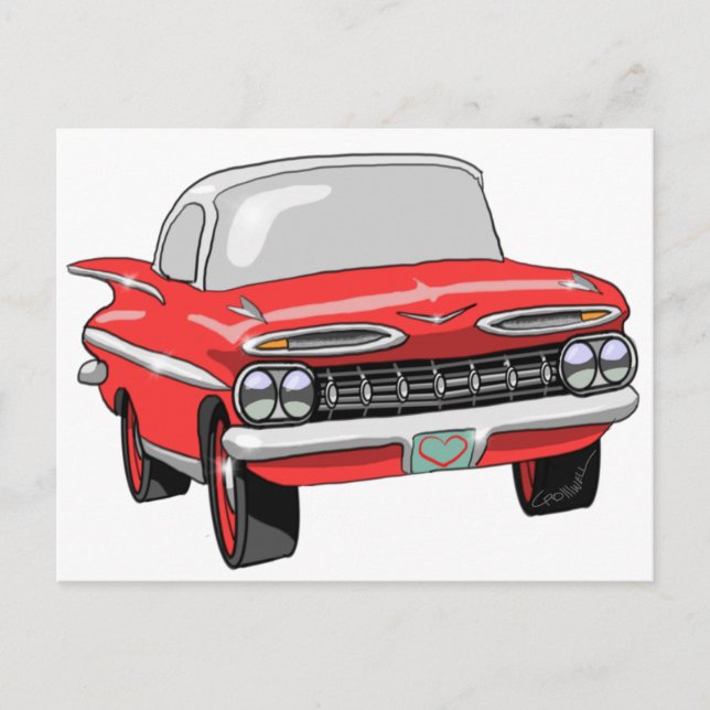 Postal Chevrolet 1959 (Anverso)