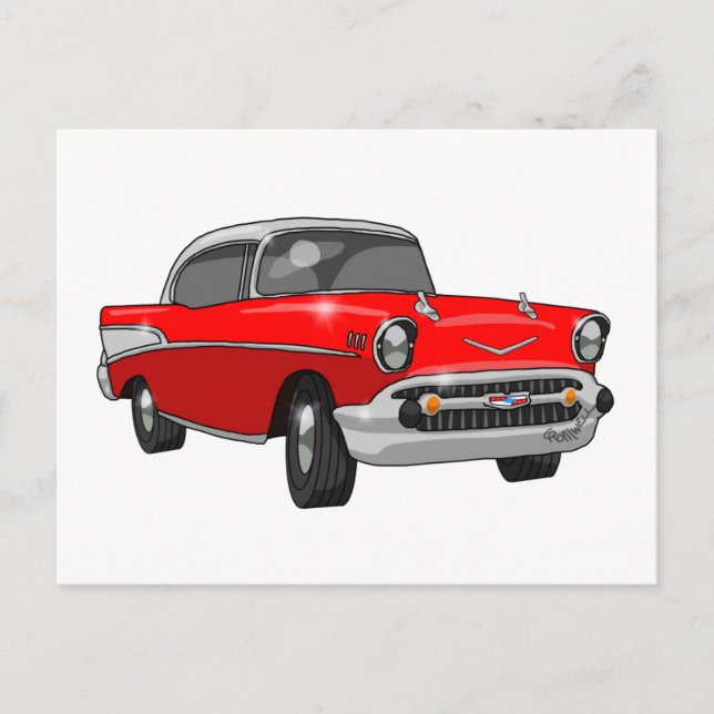 Postal Chevrolet Bel Air 1957 (Anverso)