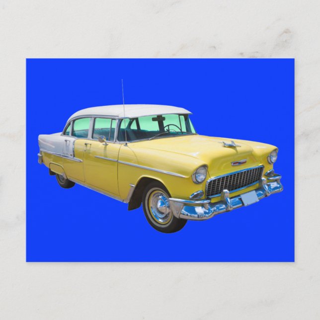 Postal Chevrolet Bel Air Antique Car 1955 (Anverso)