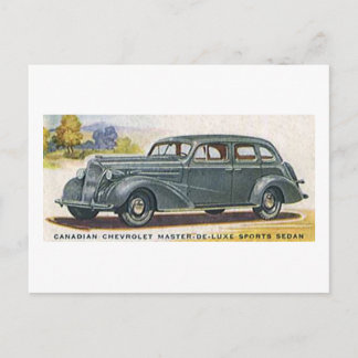 Postal Chevrolet canadiense Master de Luxe Sports Sedan